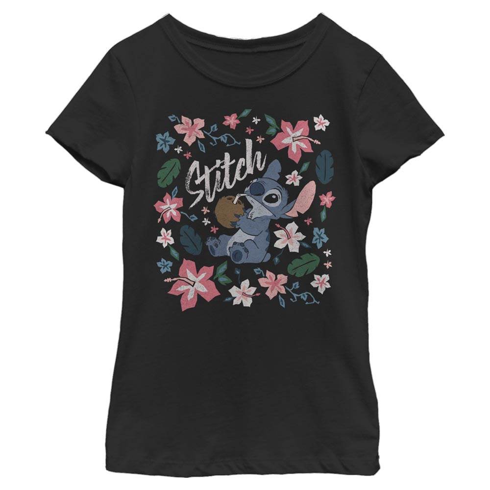 Girl's Disney TROPICAL STITCH T-Shirt - MARVEL PRODUCTS AND MORE