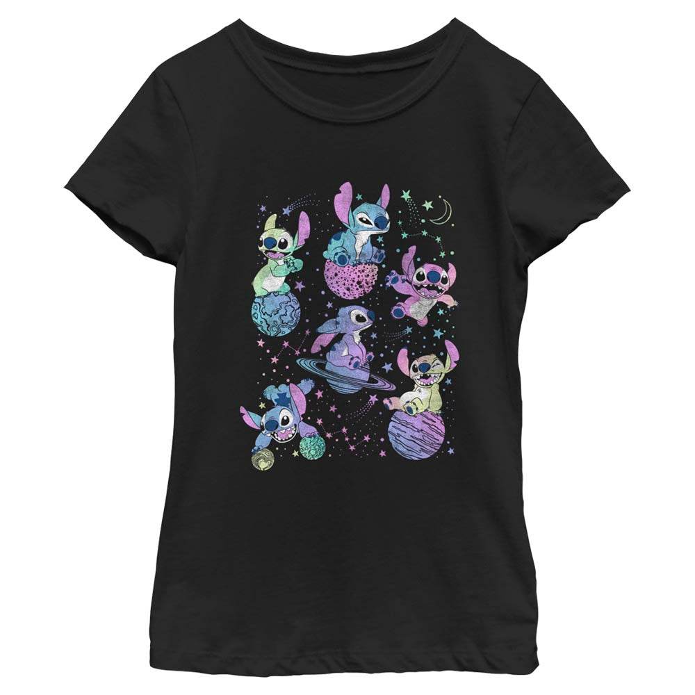 Girl's Disney Planetary Stitch T-Shirt - MARVEL PRODUCTS AND MORE