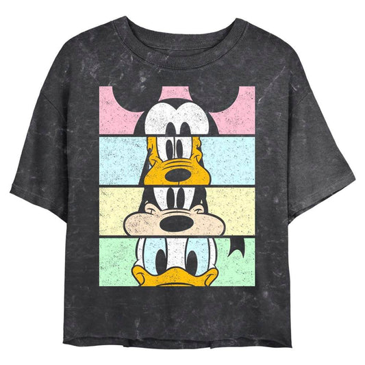Junior's Disney Crew Crop Mineral Wash Crop Top - MARVEL PRODUCTS AND MORE