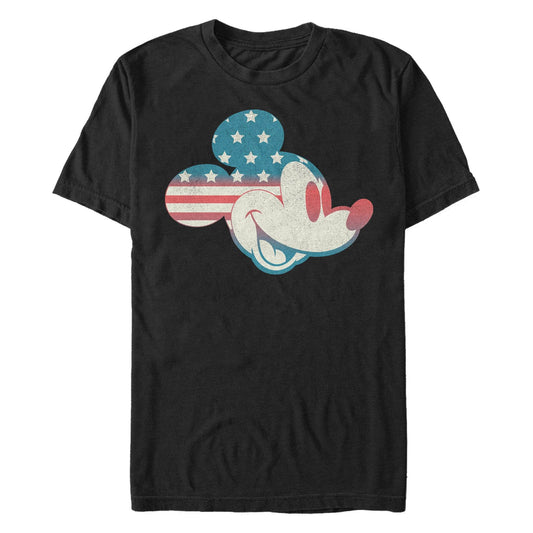 Men's Disney Mickey Americana Flag Fill T-Shirt - MARVEL PRODUCTS AND MORE