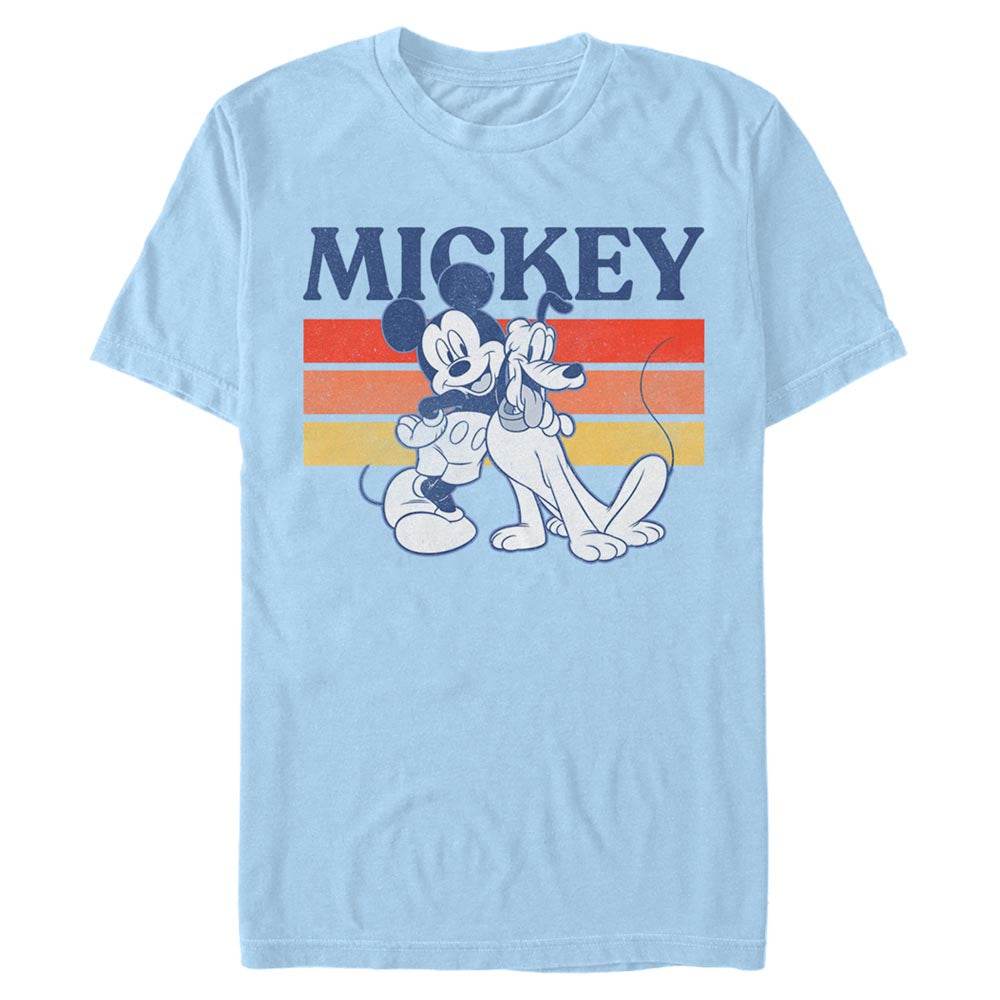 Men's Disney Retro Pluto and Mickey Mouse T-Shirt - MARVEL PRODUCTS AND MORE