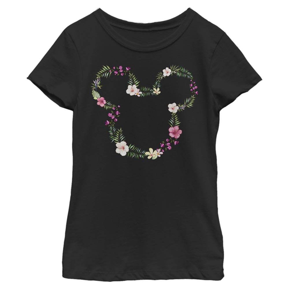 Girl's Disney Floral Mickey T-Shirt - MARVEL PRODUCTS AND MORE
