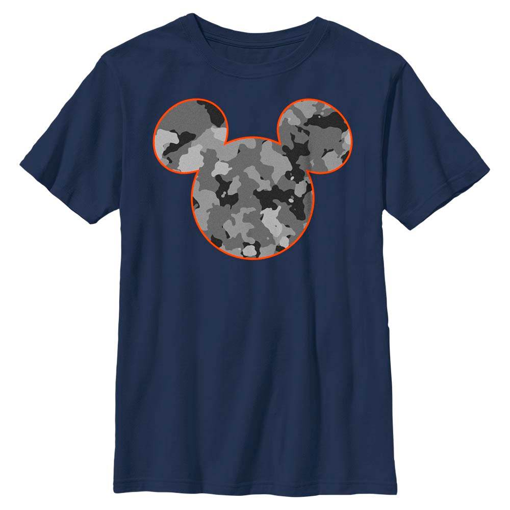 Boy's Disney Camo Mouse Icon T-Shirt - MARVEL PRODUCTS AND MORE