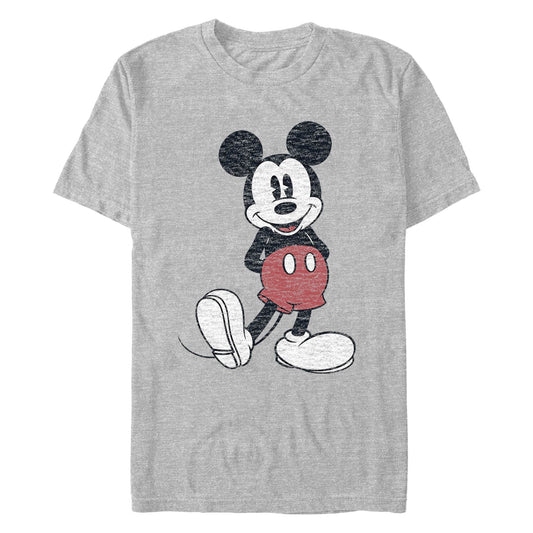 Men's Disney Mickey Pose - ATH HTR T-Shirt - MARVEL PRODUCTS AND MORE