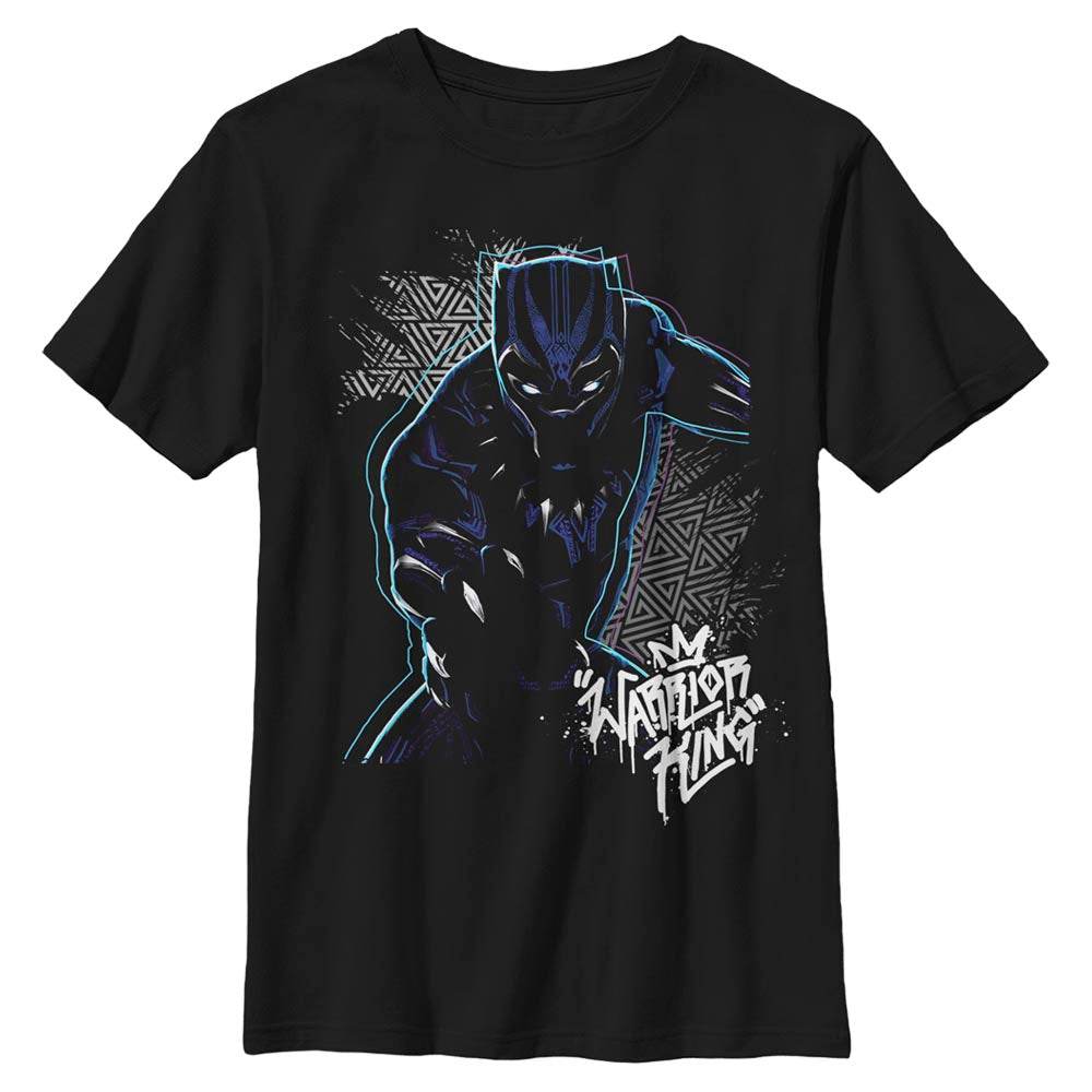 Boy's Marvel Black Panther 2018 Triangle Pattern T-Shirt - MARVEL PRODUCTS AND MORE
