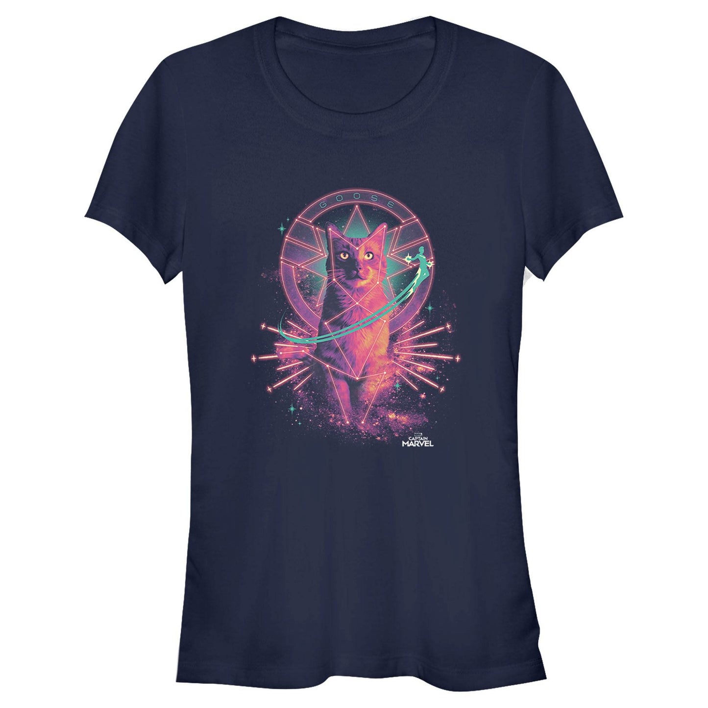 Junior's Marvel Cat Goose T-Shirt - MARVEL PRODUCTS AND MORE