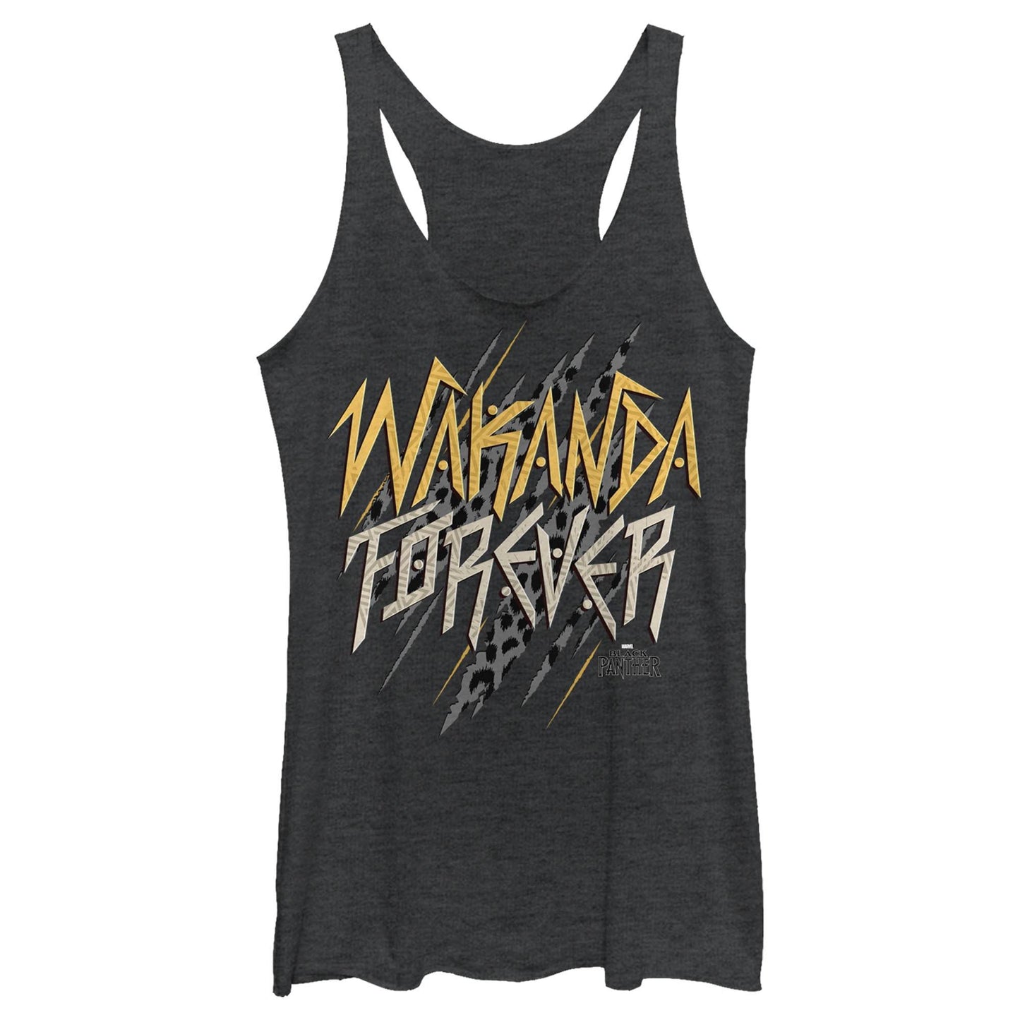 Junior's Marvel Wakanda Slant Forevs Tank Top - MARVEL PRODUCTS AND MORE