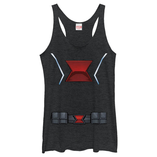 Junior's Marvel Black Widow Front Tank Top - MARVEL PRODUCTS AND MORE