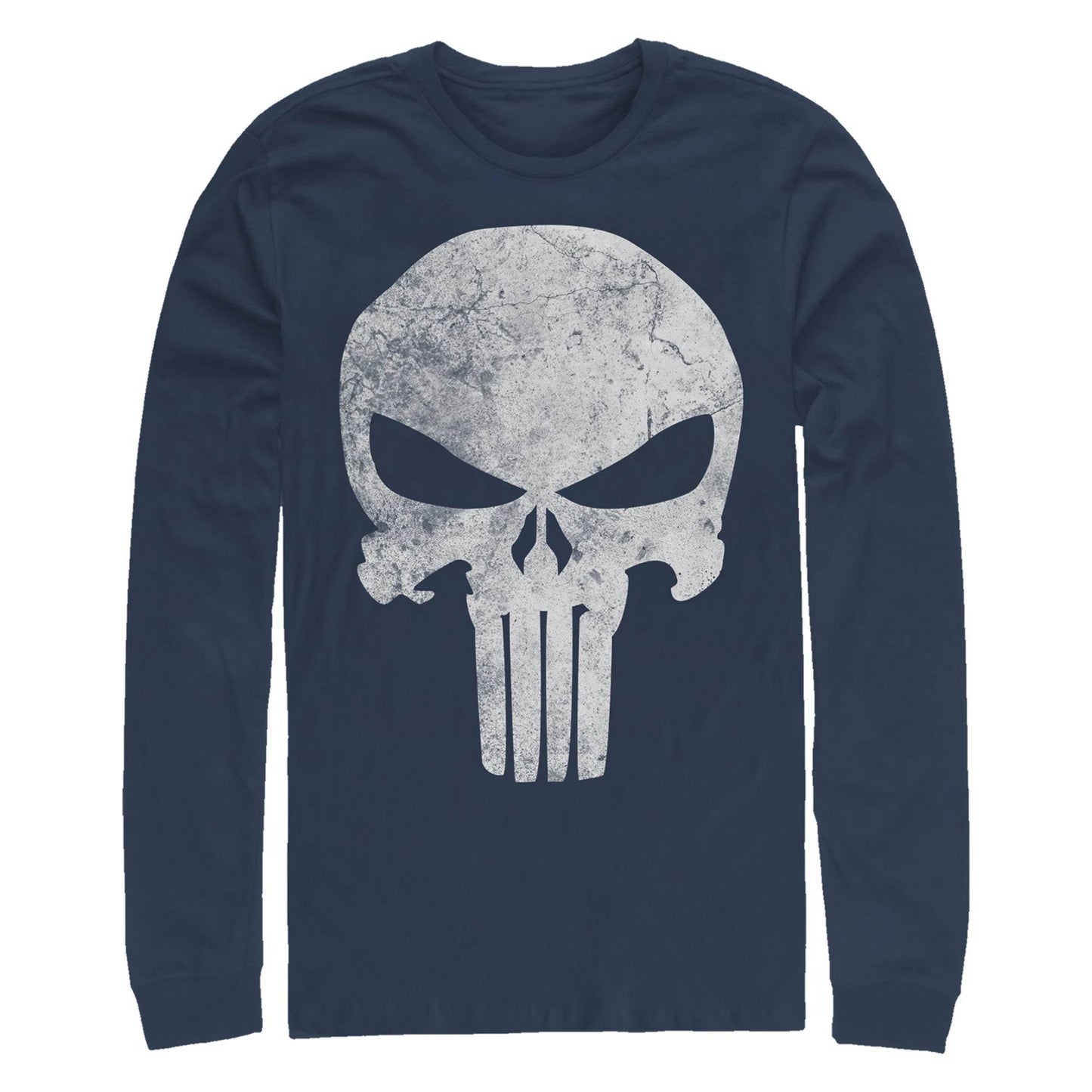 Men's Marvel Punisher Distresskull Long Sleeve T-Shirt - MARVEL PRODUCTS AND MORE