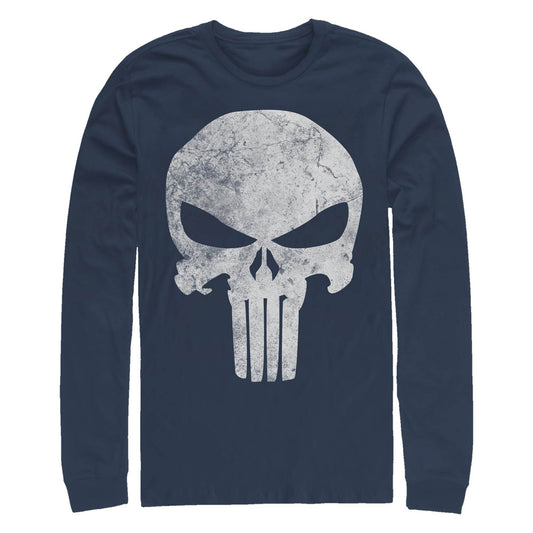 Men's Marvel Punisher Distresskull Long Sleeve T-Shirt - MARVEL PRODUCTS AND MORE