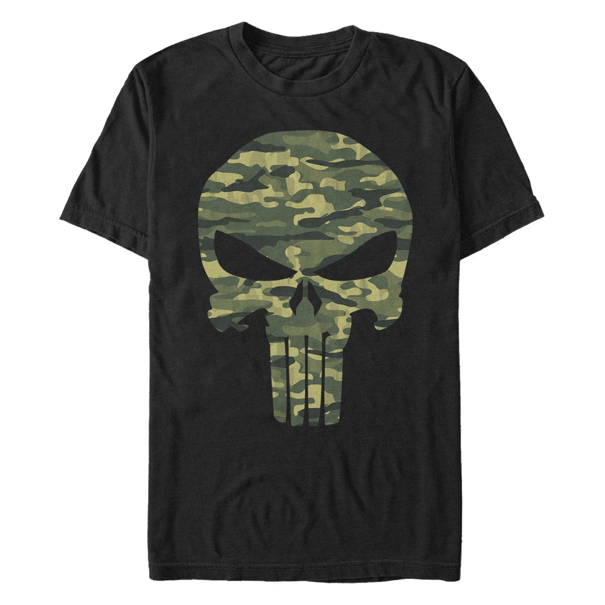 Men's Marvel Punisher CamoSkull T-Shirt - MARVEL PRODUCTS AND MORE