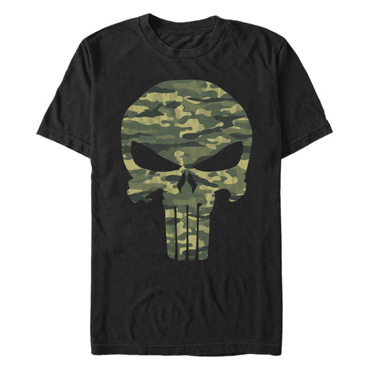 Men's Marvel Punisher CamoSkull T-Shirt - MARVEL PRODUCTS AND MORE