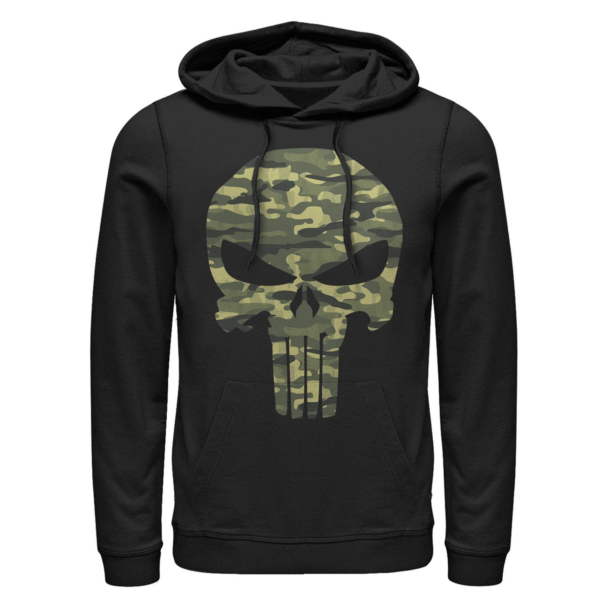 Men's Marvel Punisher CamoSkull Lightweight Hoodie - MARVEL PRODUCTS AND MORE