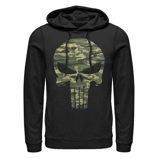 Men's Marvel Punisher CamoSkull Lightweight Hoodie - MARVEL PRODUCTS AND MORE