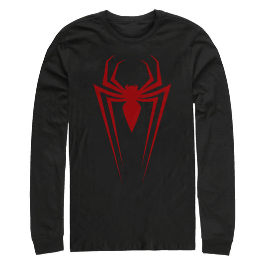 Men's Marvel Long Spider Long Sleeve T-Shirt - MARVEL PRODUCTS AND MORE