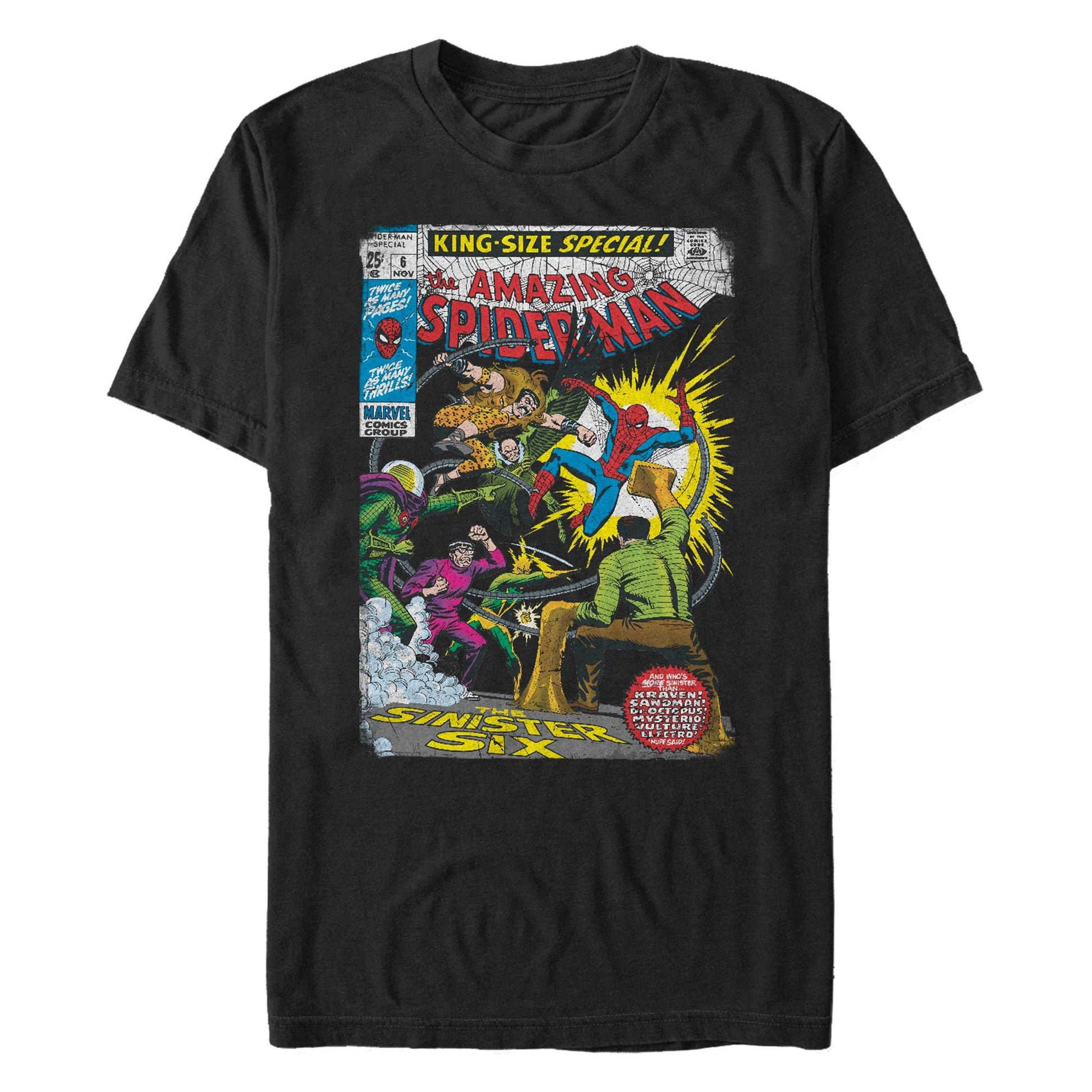 Men's Marvel Sinister 6 Comic T-Shirt - MARVEL PRODUCTS AND MORE