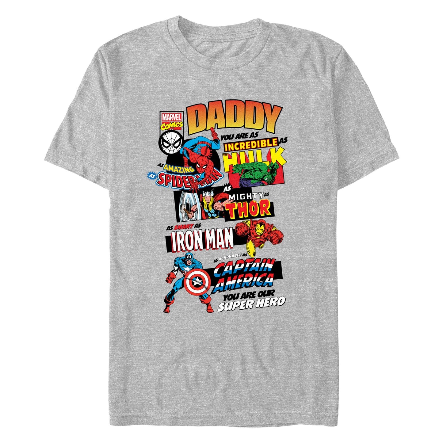 Men's Marvel Ultimate Dad T-Shirt - MARVEL PRODUCTS AND MORE