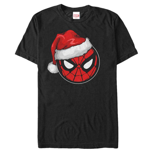 Men's Marvel Spidey Santa Hat T-Shirt - MARVEL PRODUCTS AND MORE