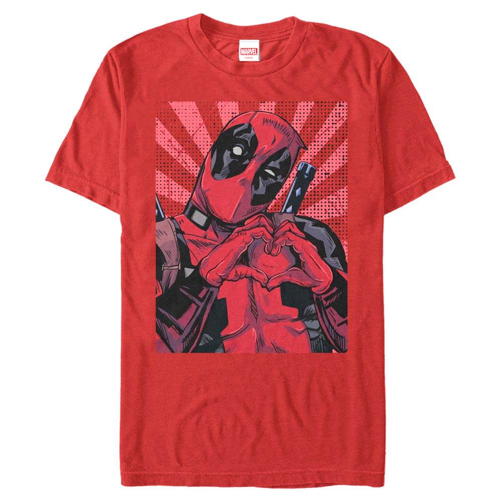 Men's Marvel Close Heart Pool T-Shirt - MARVEL PRODUCTS AND MORE