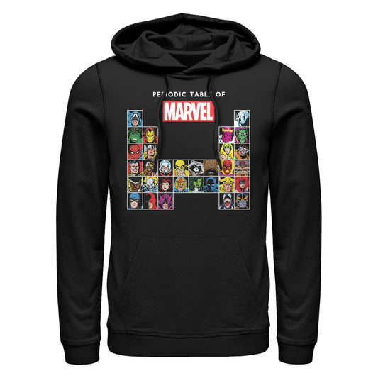 Men's Marvel Periodic Marvel Lightweight Hoodie - MARVEL PRODUCTS AND MORE