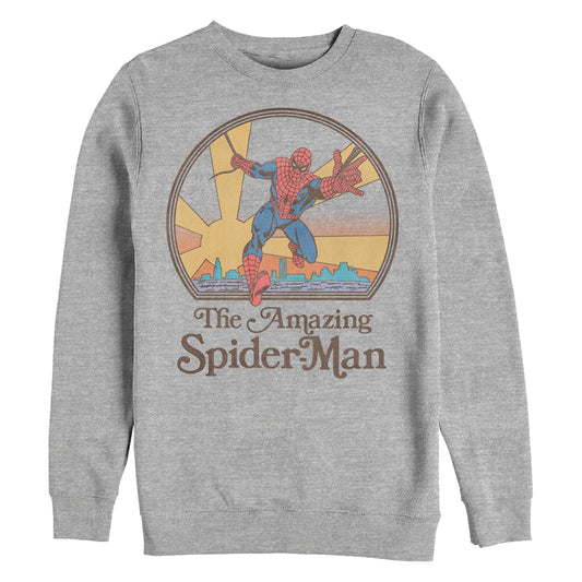 Men's Marvel AMAZING SPIDERMAN 70'S Sweatshirt - MARVEL PRODUCTS AND MORE