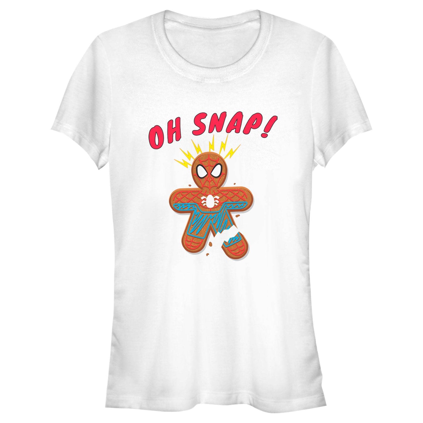 Junior's Marvel Spider Cookie T-Shirt - MARVEL PRODUCTS AND MORE