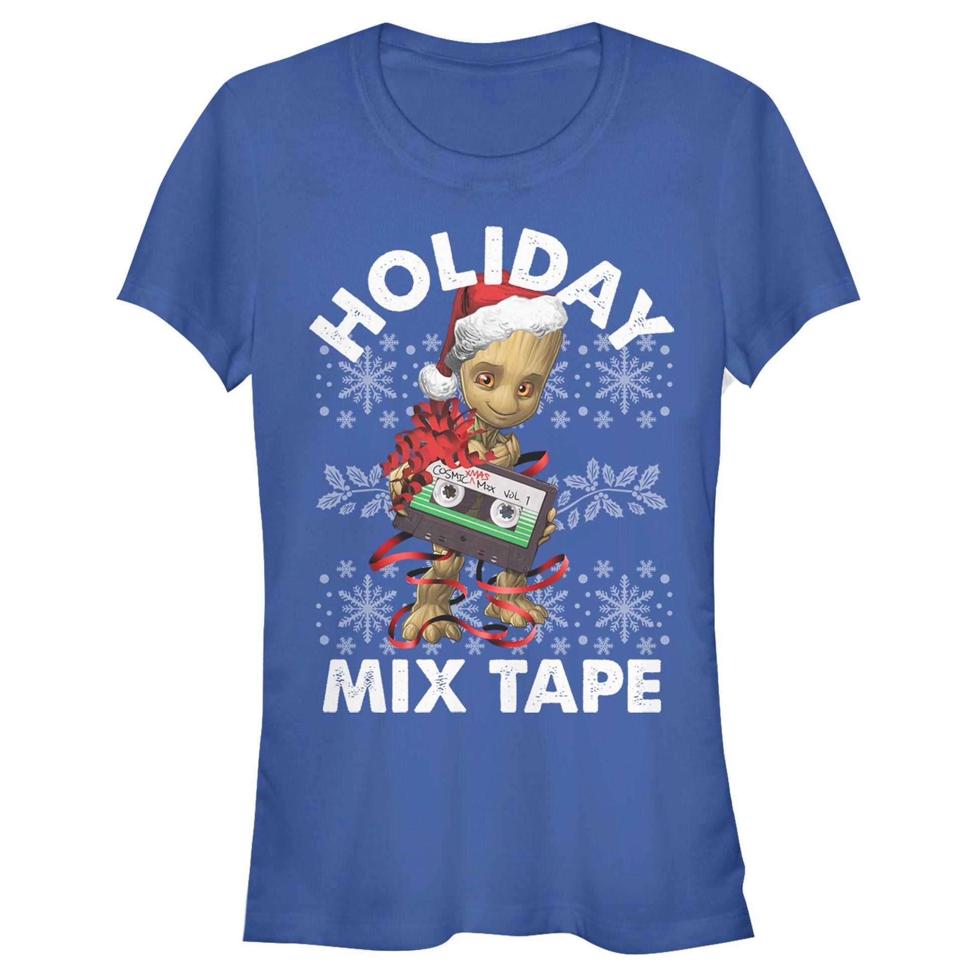 Junior's Marvel Groot Tape Bow T-Shirt - MARVEL PRODUCTS AND MORE