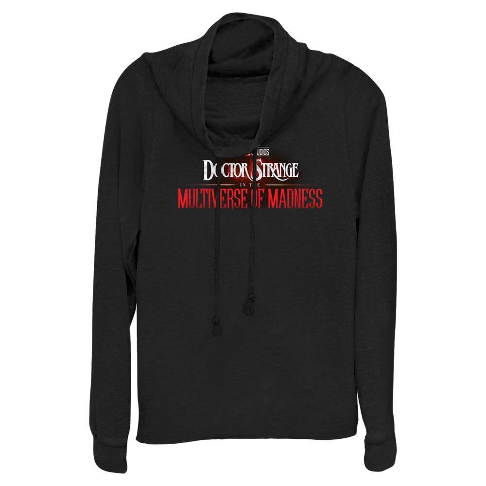 Junior's Marvel Doctor Strange Rendered Logo Cowl Neck - MARVEL PRODUCTS AND MORE