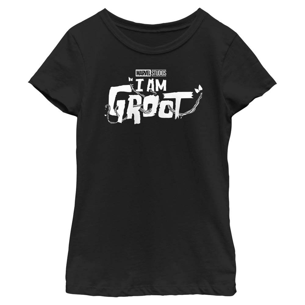 Girl's Marvel Groot White Logo T-Shirt - MARVEL PRODUCTS AND MORE
