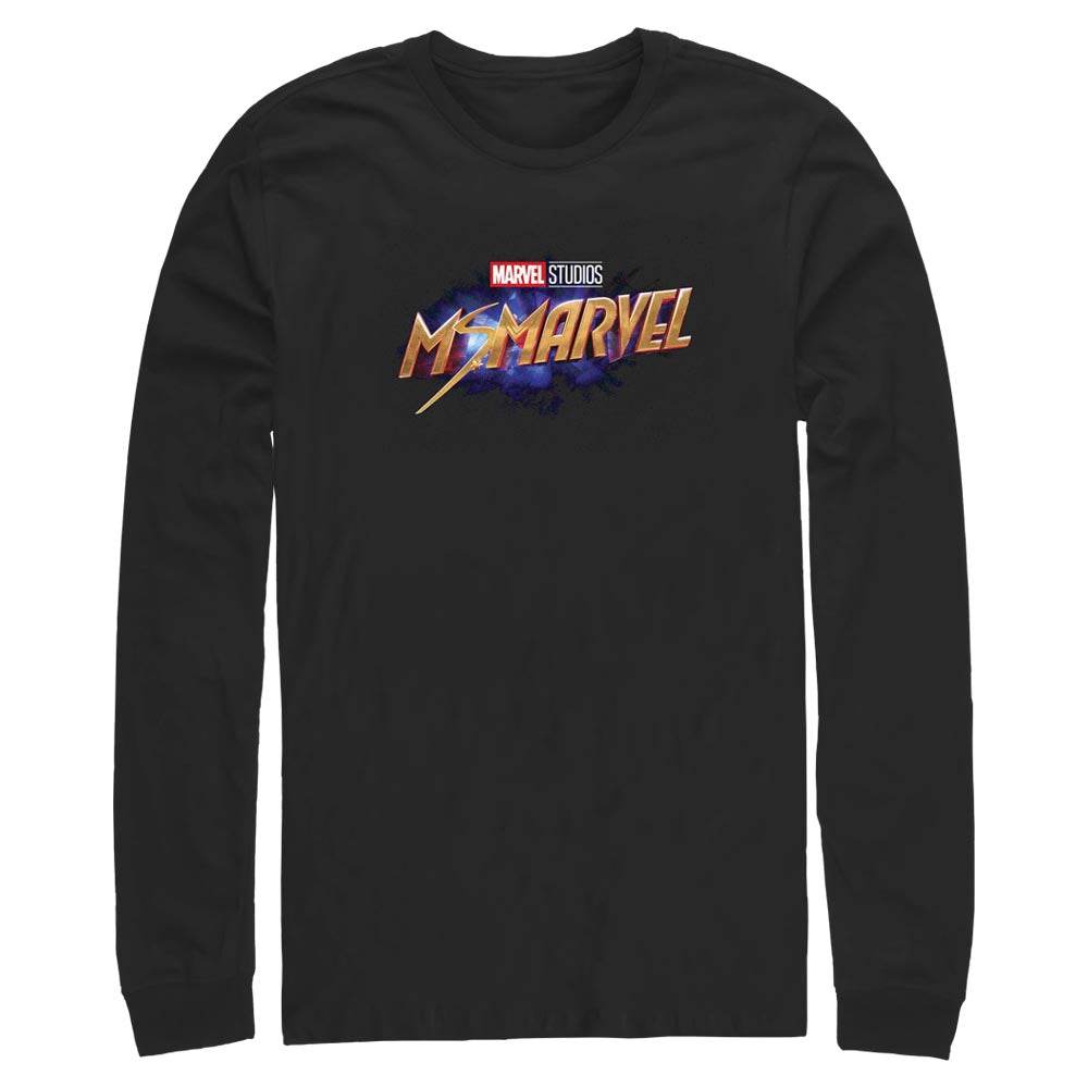 Men's Marvel Ms Logo Long Sleeve T-Shirt - MARVEL PRODUCTS AND MORE