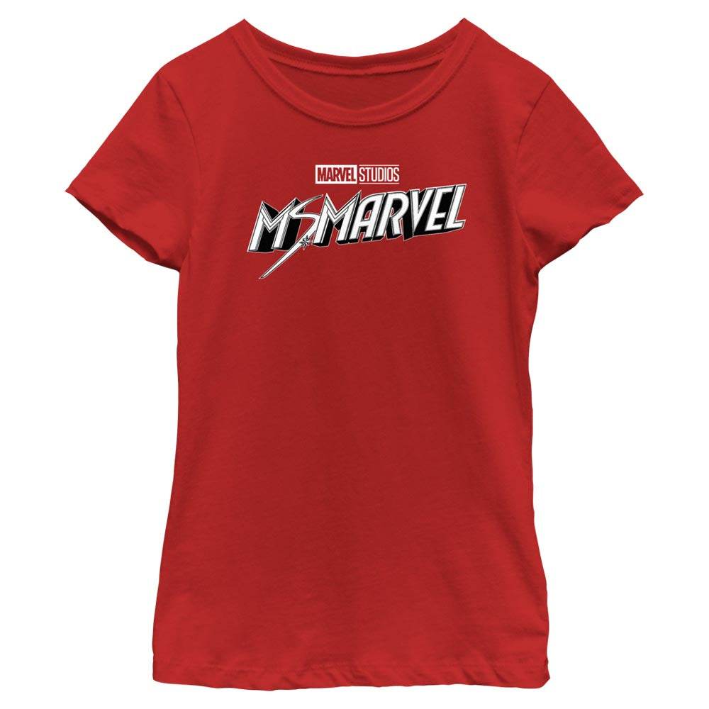 Girl's Marvel Black and White T-Shirt - MARVEL PRODUCTS AND MORE