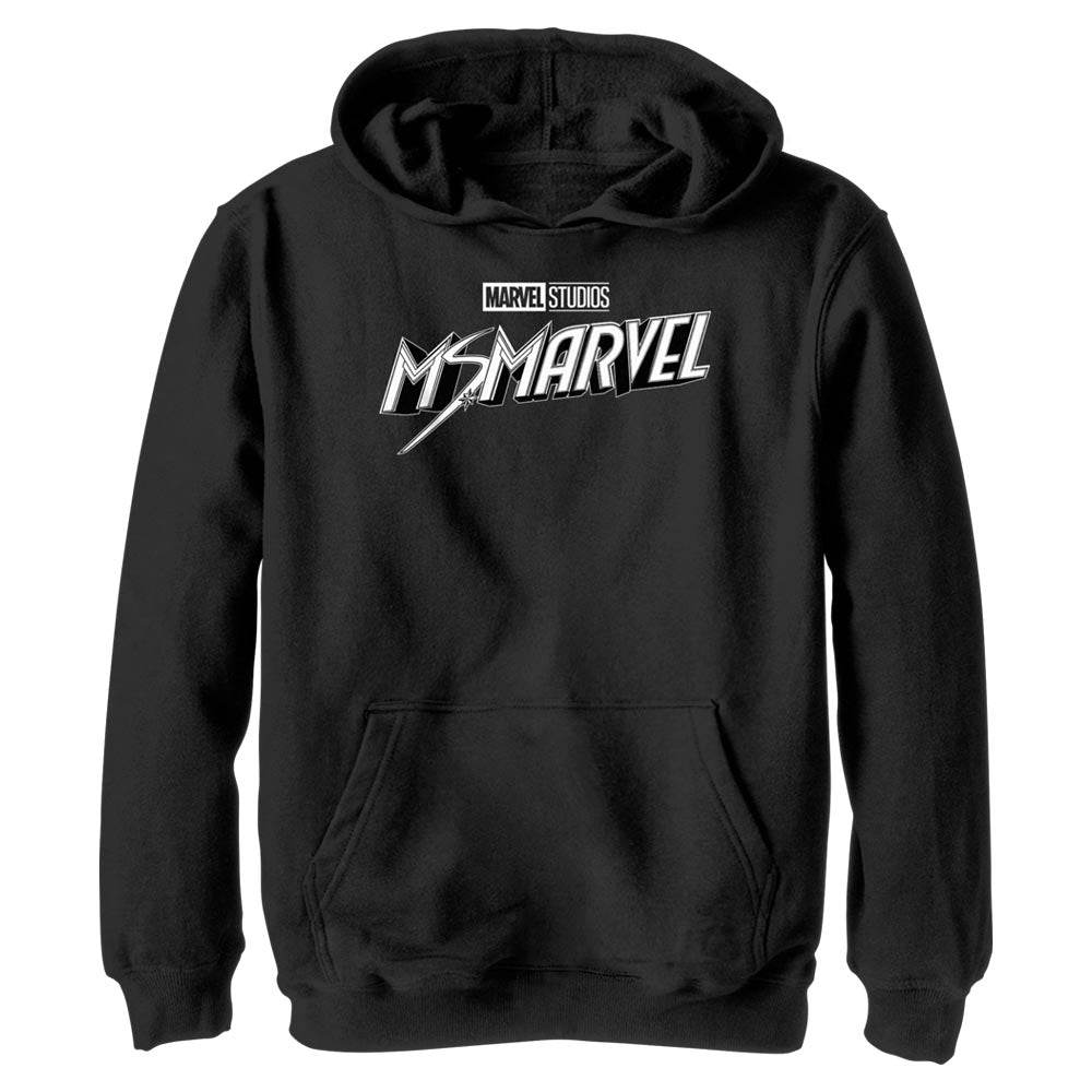 Boy's Marvel Black and White Lightweight Hoodie - MARVEL PRODUCTS AND MORE