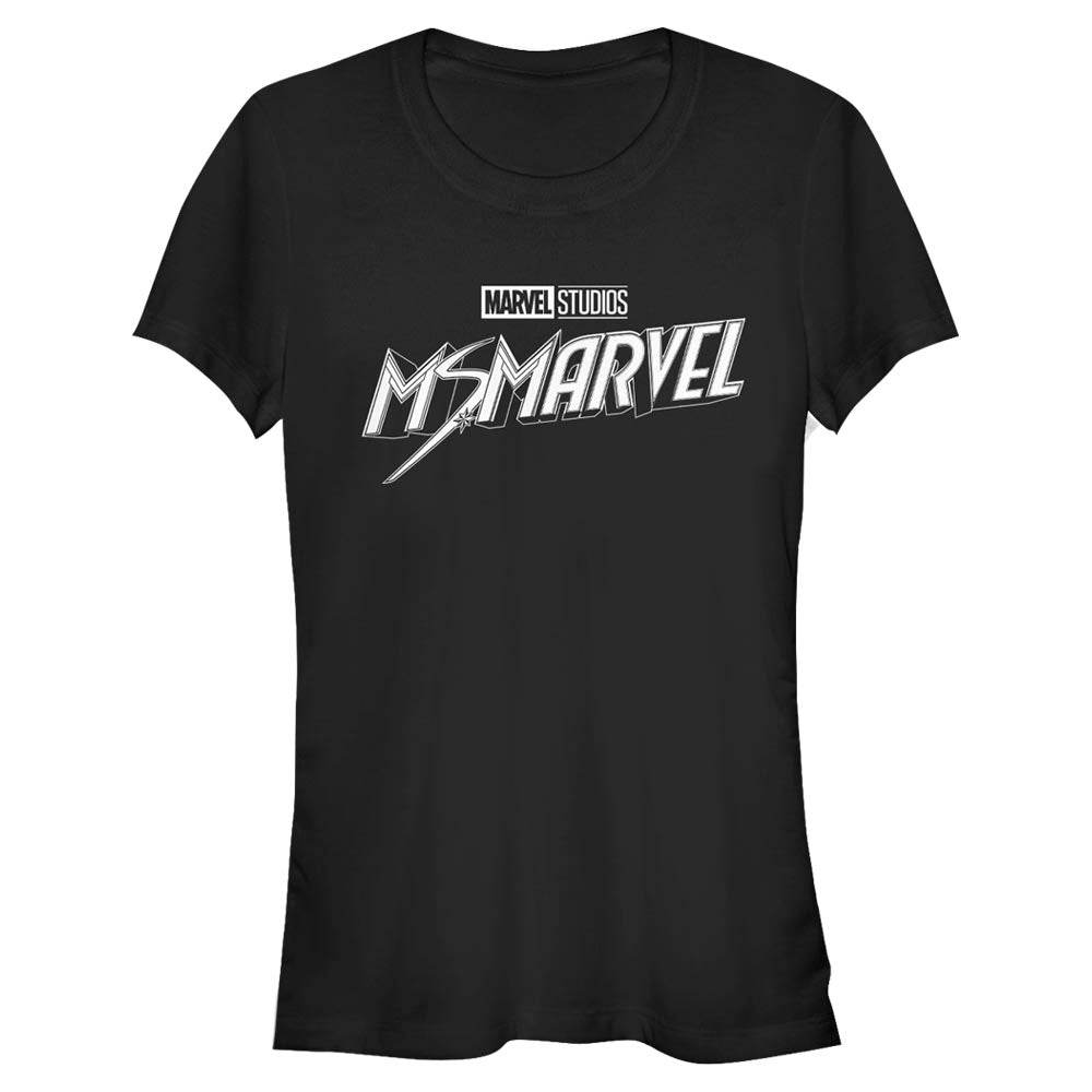 Junior's Marvel Black and White T-Shirt - MARVEL PRODUCTS AND MORE