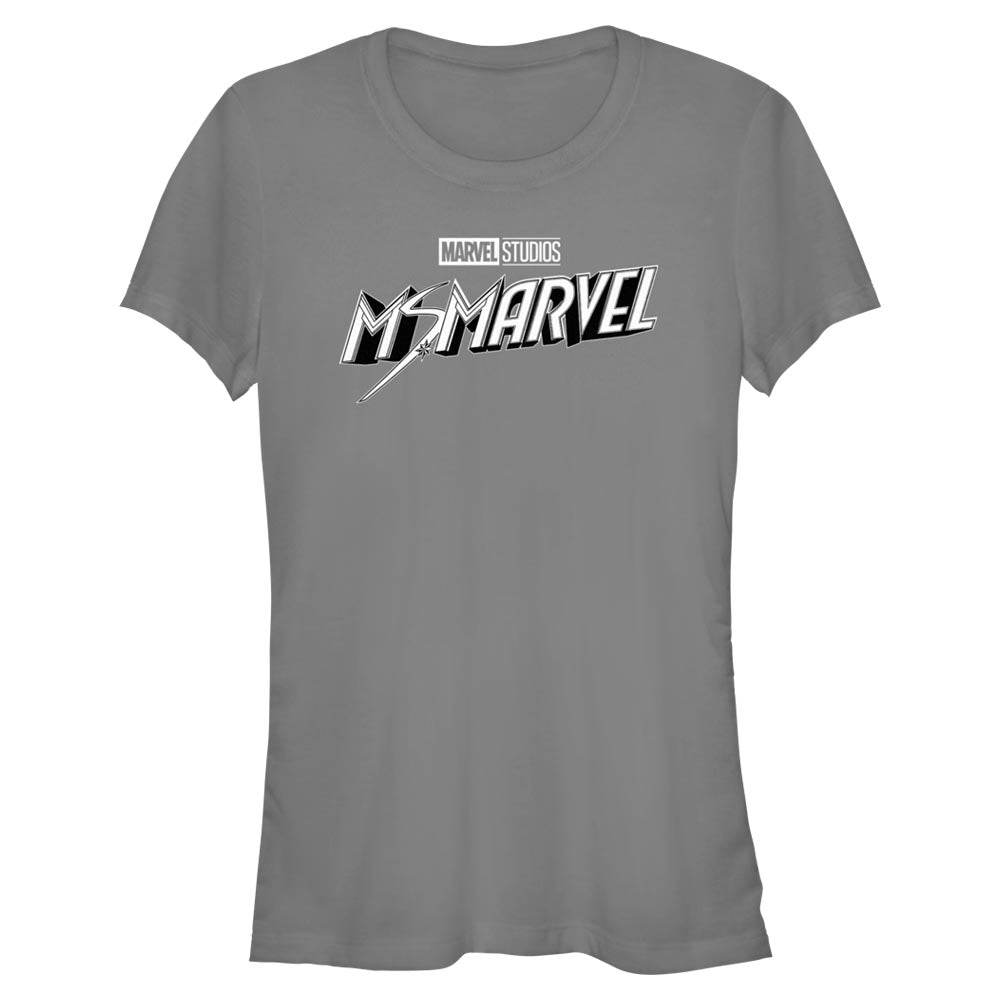 Junior's Marvel Black and White T-Shirt - MARVEL PRODUCTS AND MORE