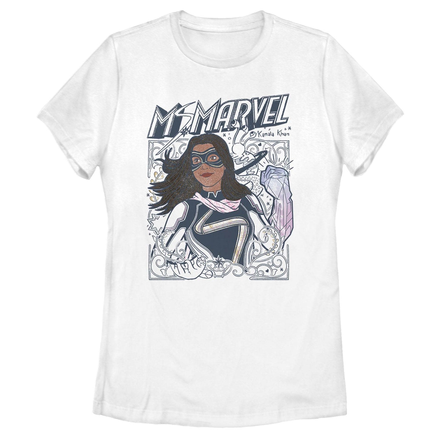 Women's Marvel Doodle Kamala T-Shirt - MARVEL PRODUCTS AND MORE