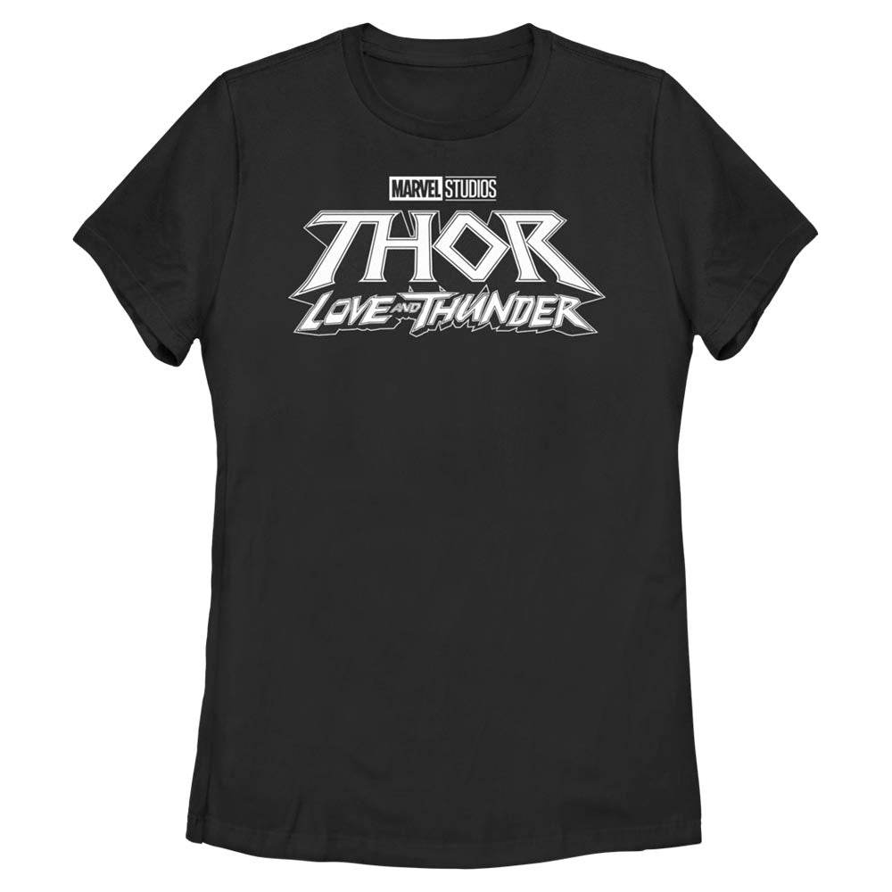 Women's Marvel Black Logo T-Shirt - MARVEL PRODUCTS AND MORE