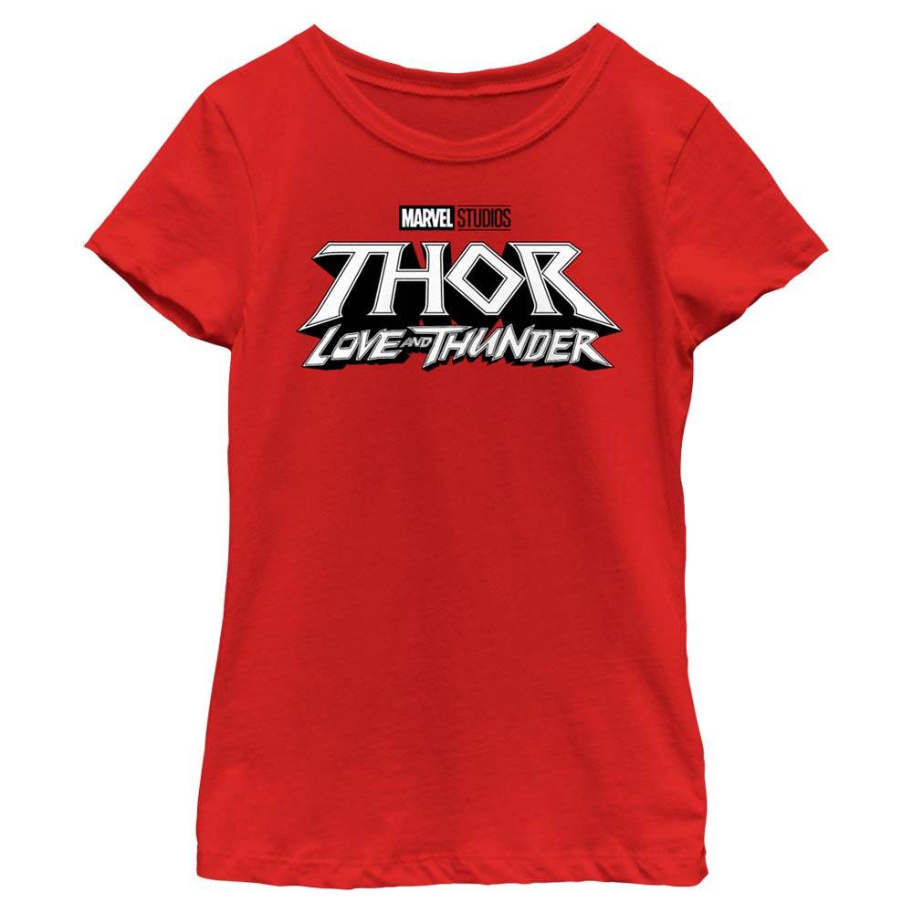 Girl's Marvel White Logo T-Shirt - MARVEL PRODUCTS AND MORE