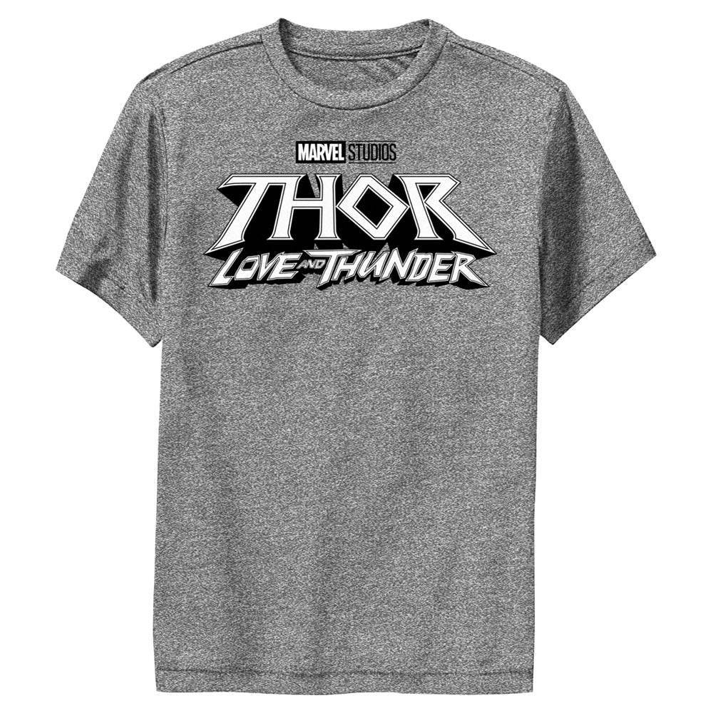 Boy's Marvel White Logo T-Shirt - MARVEL PRODUCTS AND MORE