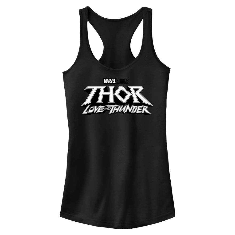 Junior's Marvel White Logo Tank Top - MARVEL PRODUCTS AND MORE