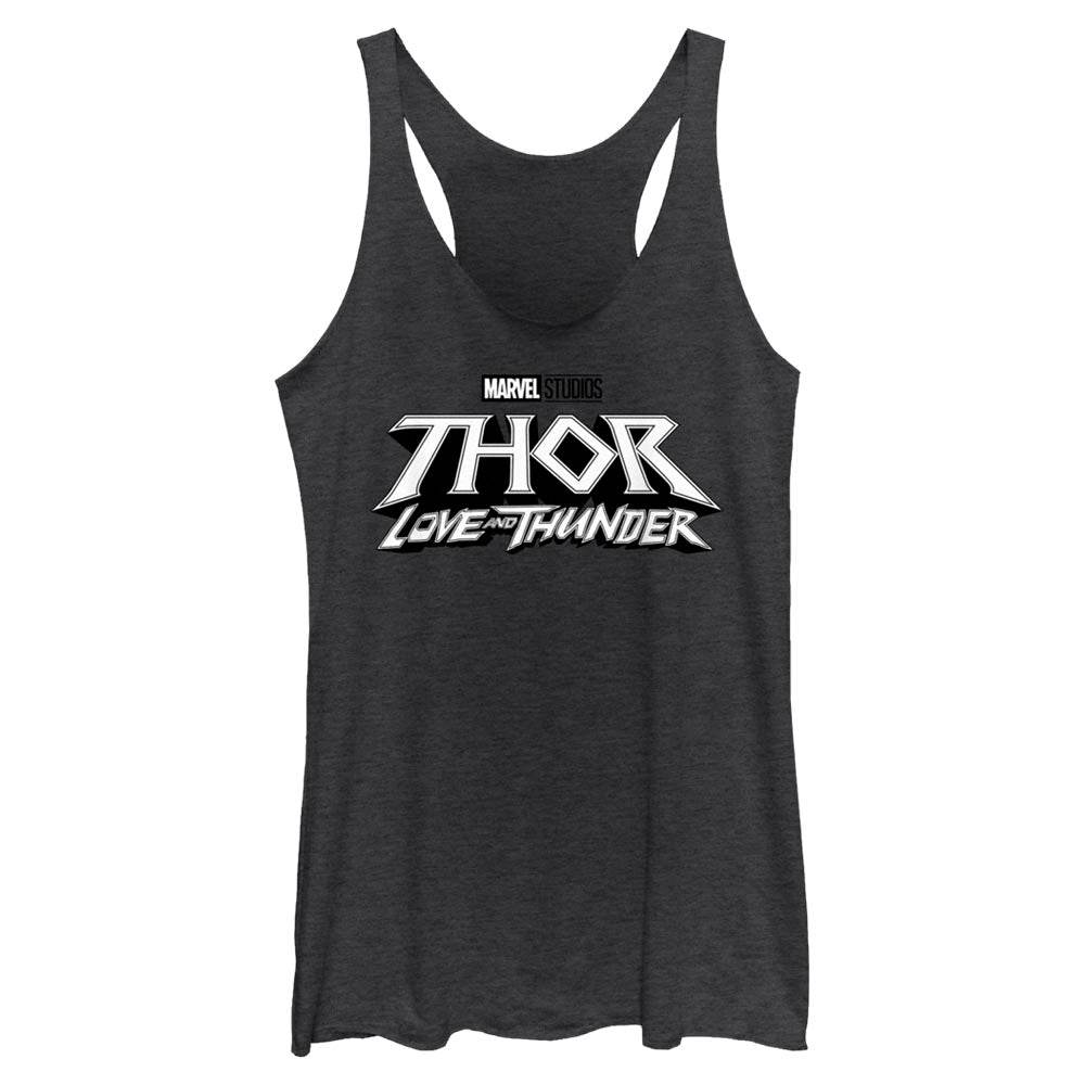 Junior's Marvel White Logo Tank Top - MARVEL PRODUCTS AND MORE