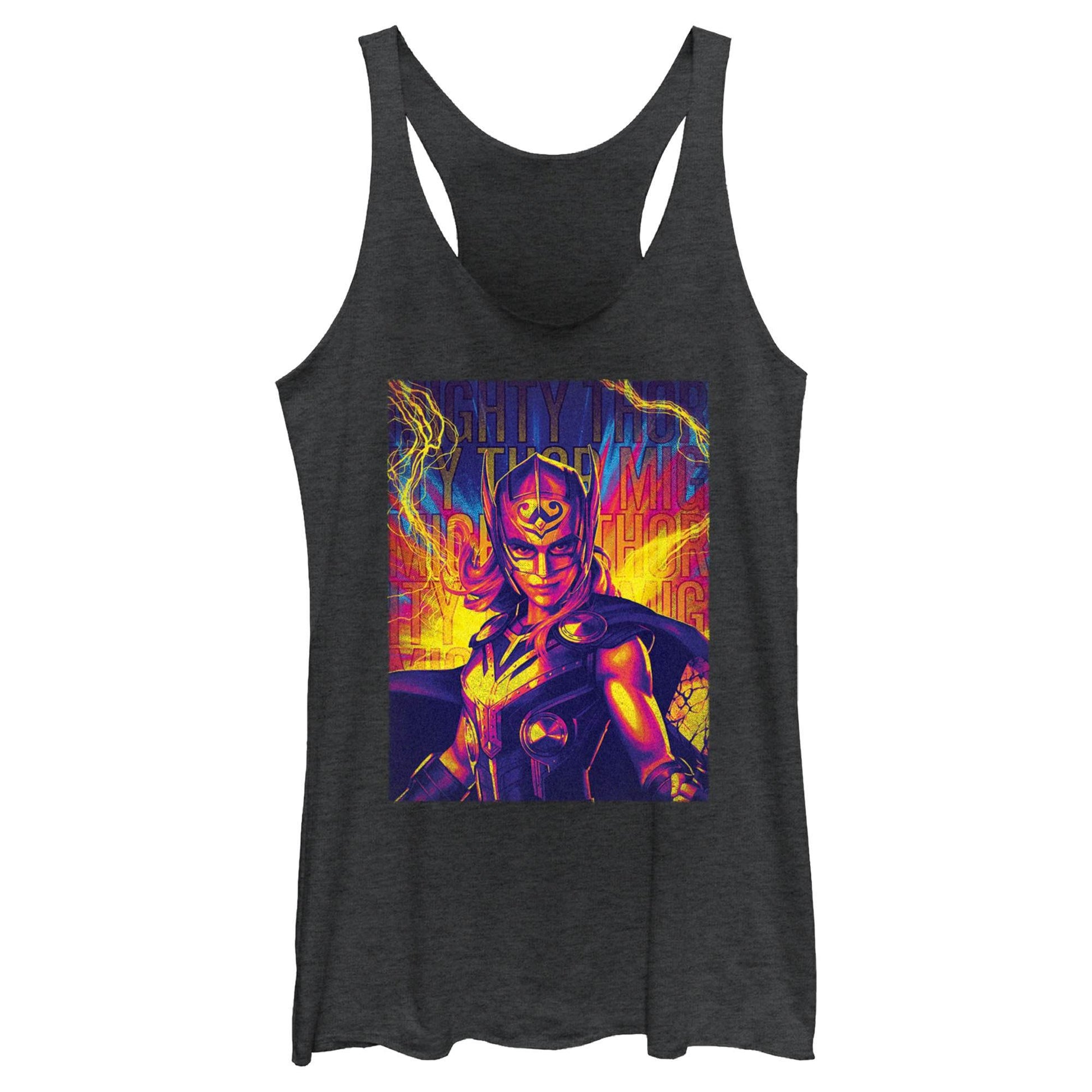 Junior's Marvel Mighty Hero Lightning Tank Top - MARVEL PRODUCTS AND MORE