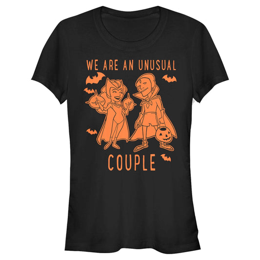 Junior's Marvel Couple Coloring T-Shirt - MARVEL PRODUCTS AND MORE