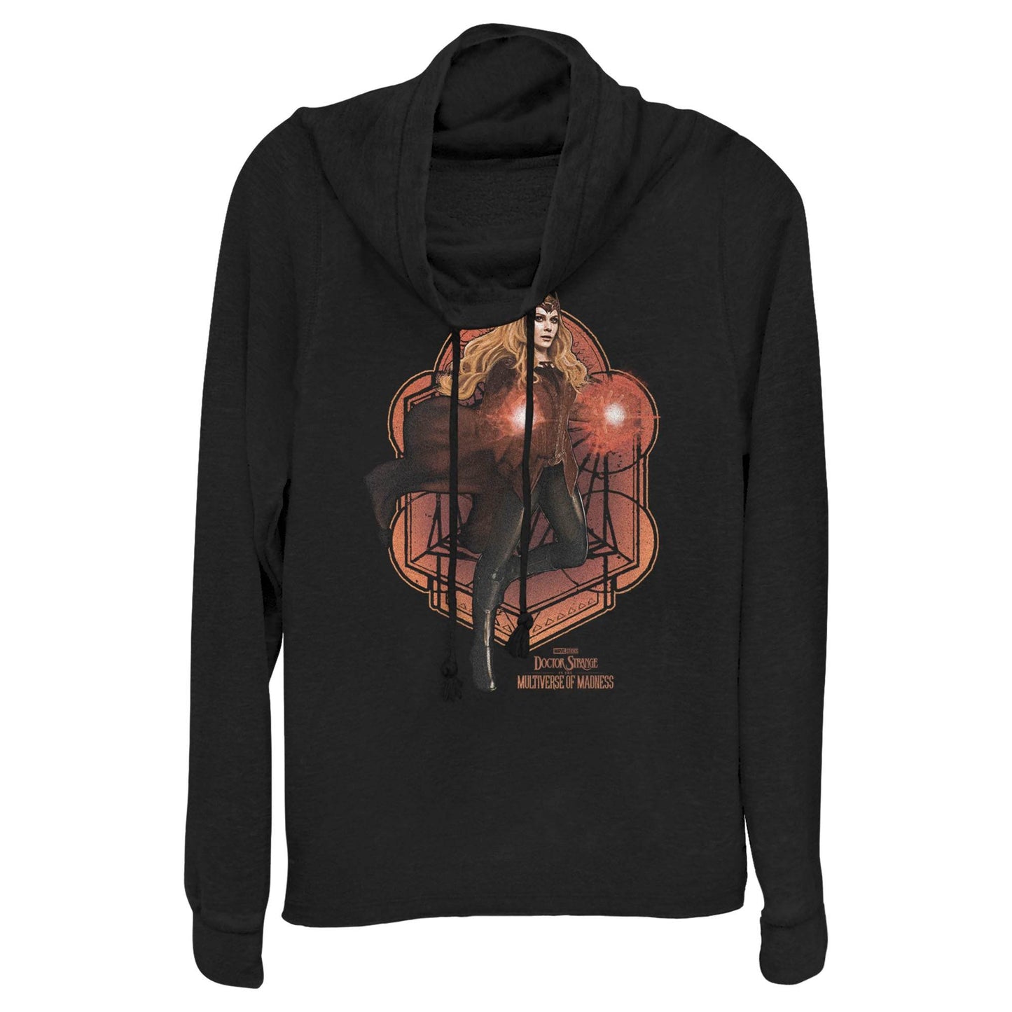 Junior's Marvel Wanda Mandala Cowl Neck - MARVEL PRODUCTS AND MORE