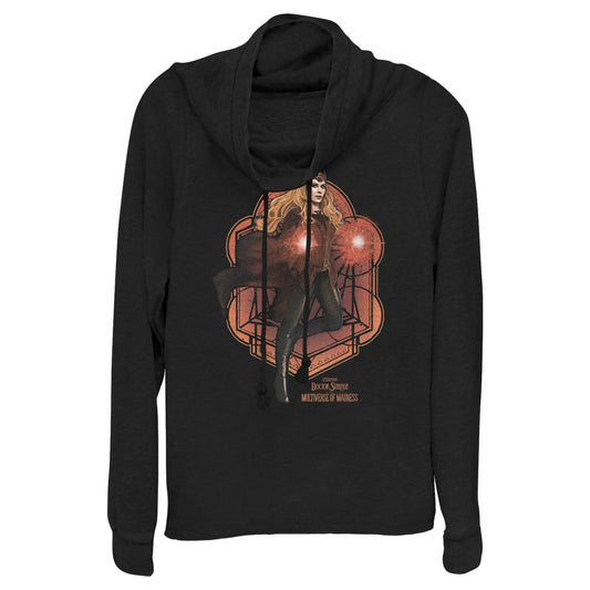 Junior's Marvel Wanda Mandala Cowl Neck - MARVEL PRODUCTS AND MORE