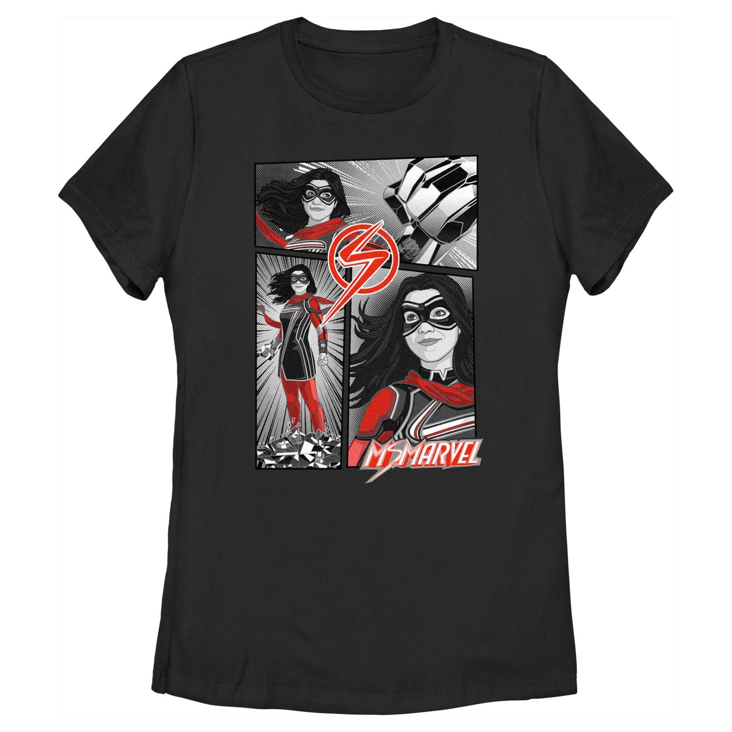 Women's Marvel Ms Marvel Panel T-Shirt - MARVEL PRODUCTS AND MORE