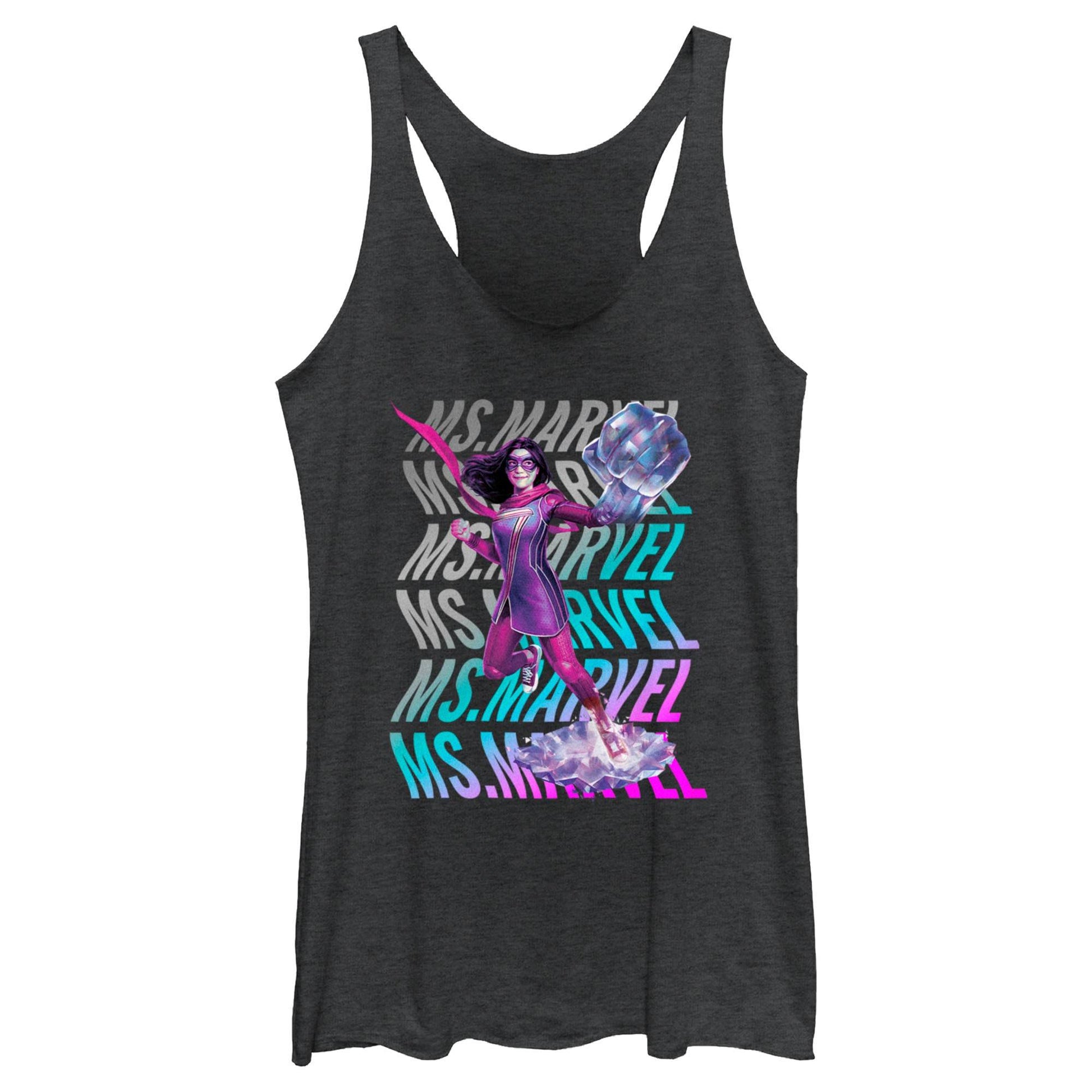 Junior's Marvel Marvel Wave Tank Top - MARVEL PRODUCTS AND MORE