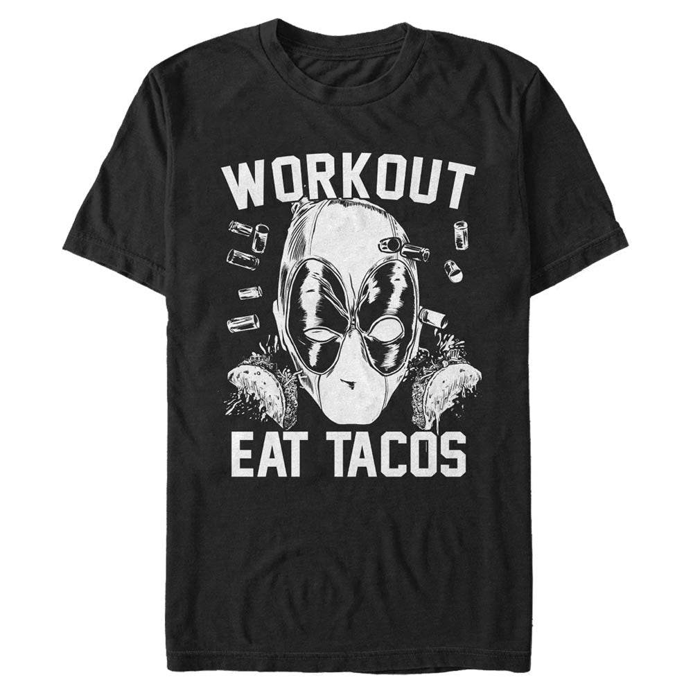 Men's Marvel Workout Eat Tacos T-Shirt - MARVEL PRODUCTS AND MORE