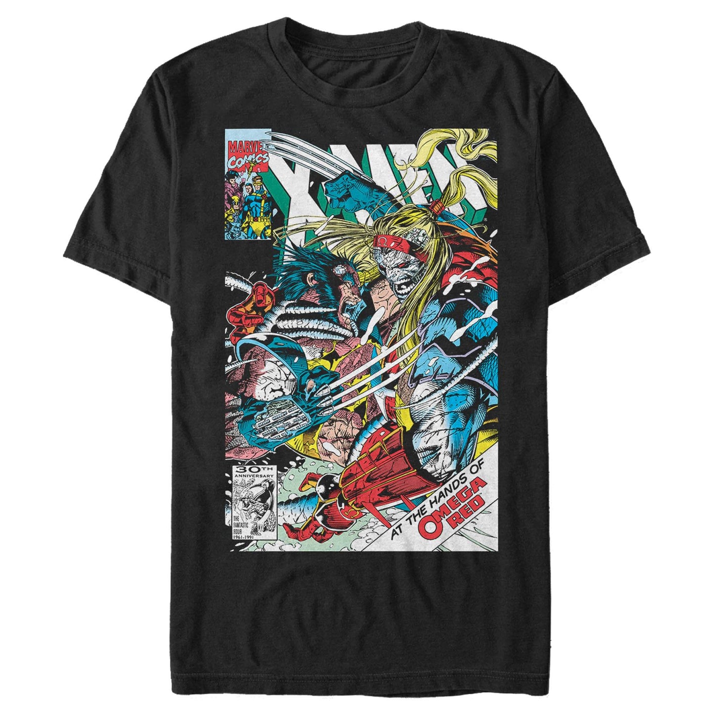 Men's Marvel Red Poster T-Shirt - MARVEL PRODUCTS AND MORE