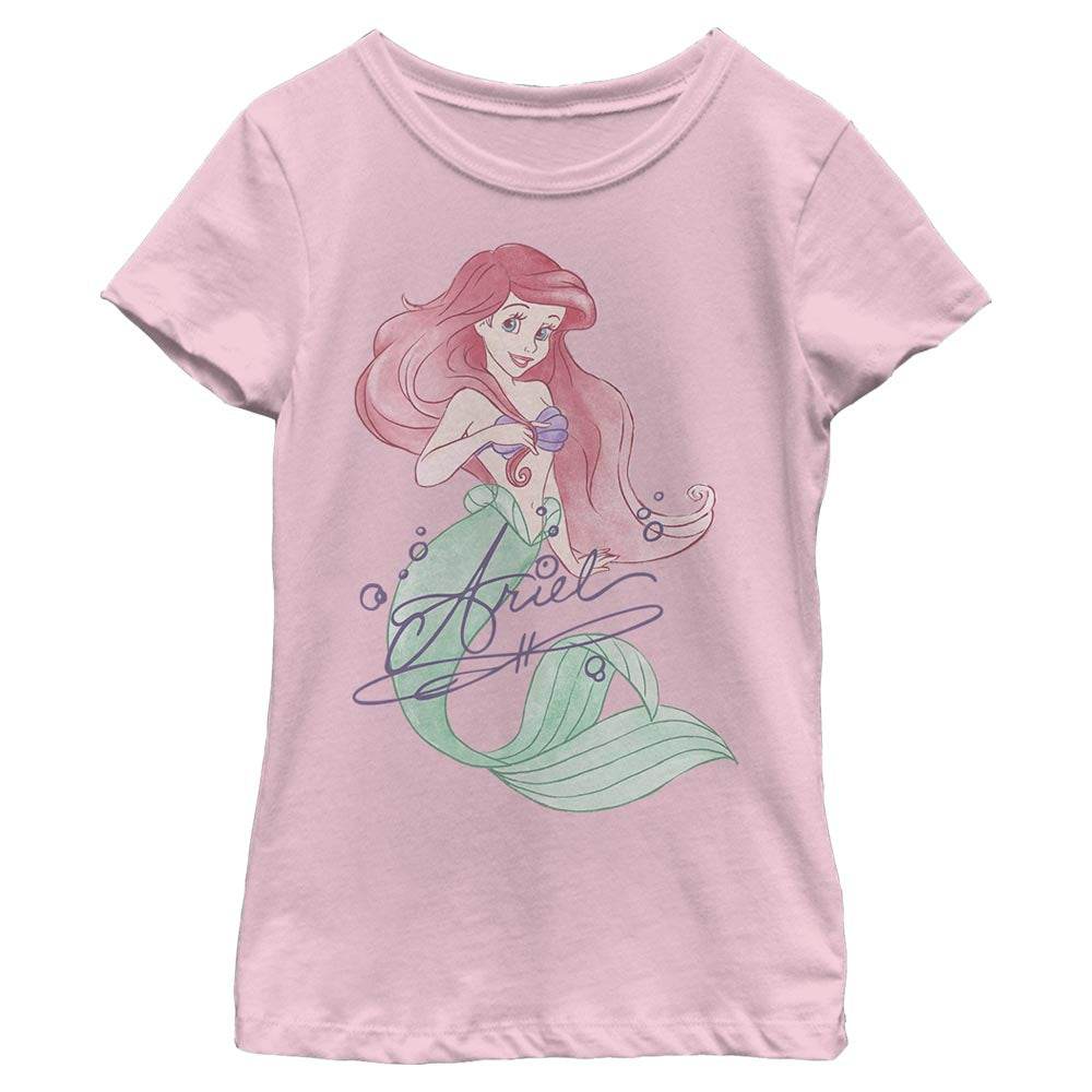 Girl's Disney Signed Ariel T-Shirt - MARVEL PRODUCTS AND MORE