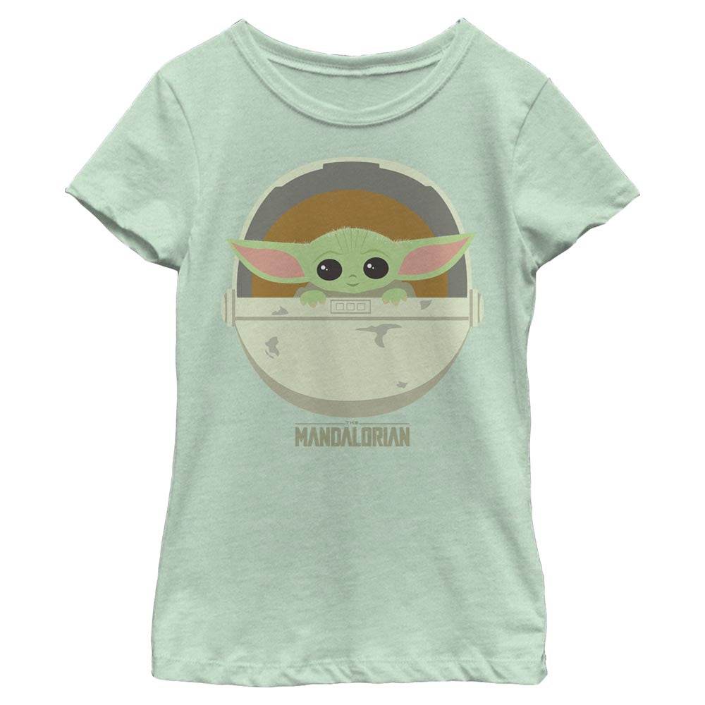 Girl's Star Wars The Child Cute Bassinet T-Shirt - MARVEL PRODUCTS AND MORE